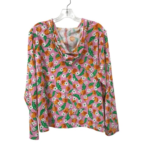 Draper James Lands End Long Sleeve Full Zip Hooded Rashguard Sz 1X - Picture 2 of 4